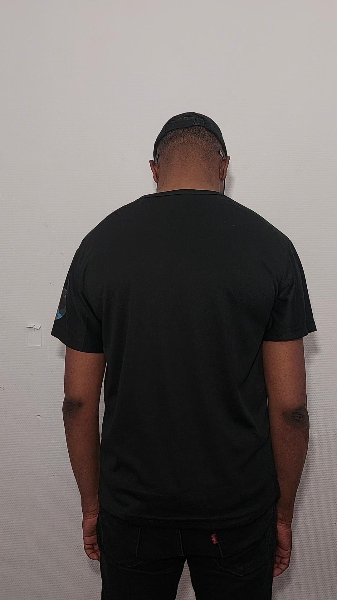 T-shirt Babette Motuka AfroQueen – Sobre Noir 🌟, Unisexe, Manche Courte, Coupe Classique, Noir, S-XXL, Coupe Regular, Casual, Col Rond