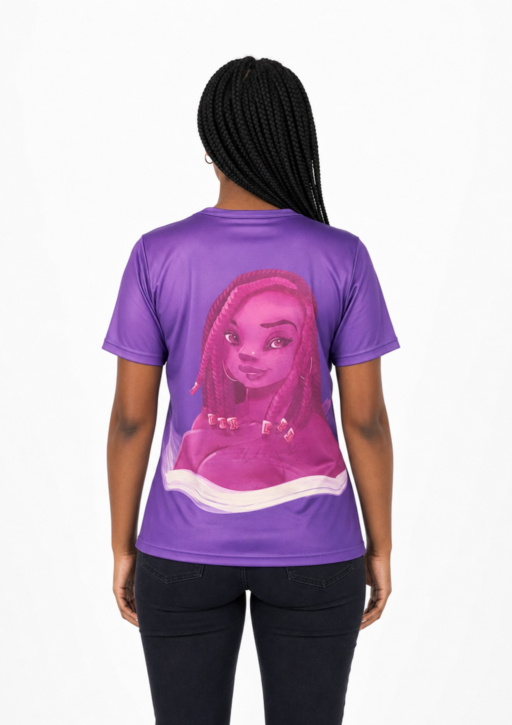 Natty 🪢 - T-shirt Babette Motuka AfroQueen, Unisexe, Manche Courte, Coupe Classique, Noir, S-XXL, Coupe Regular, Casual, Col Rond