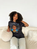 T-shirt Babette Motuka AfroQueen couleur Noire👑, Unisexe, Manche Courte, Coupe Classique, Noir, S-XXL, Coupe Regular, Casual, Col Rond