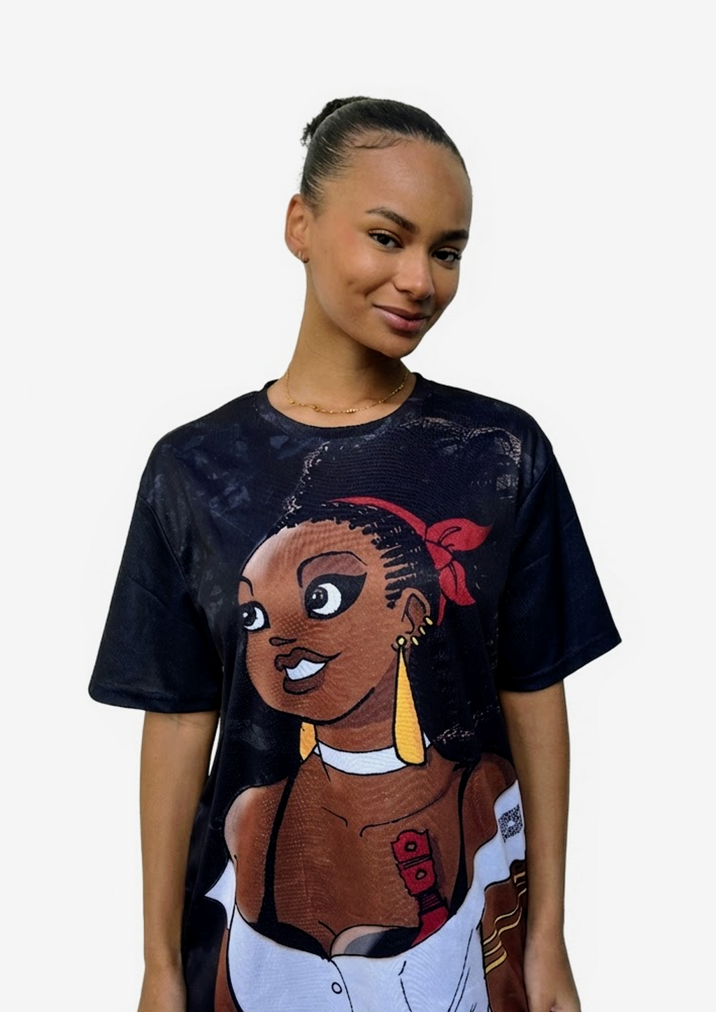 Chouchou noir 🦋 - T-shirt Babette Motuka, Unisexe, Manche Courte, Coupe Classique, Noir, S-XXL, Coupe Regular, Casual, Col Rond