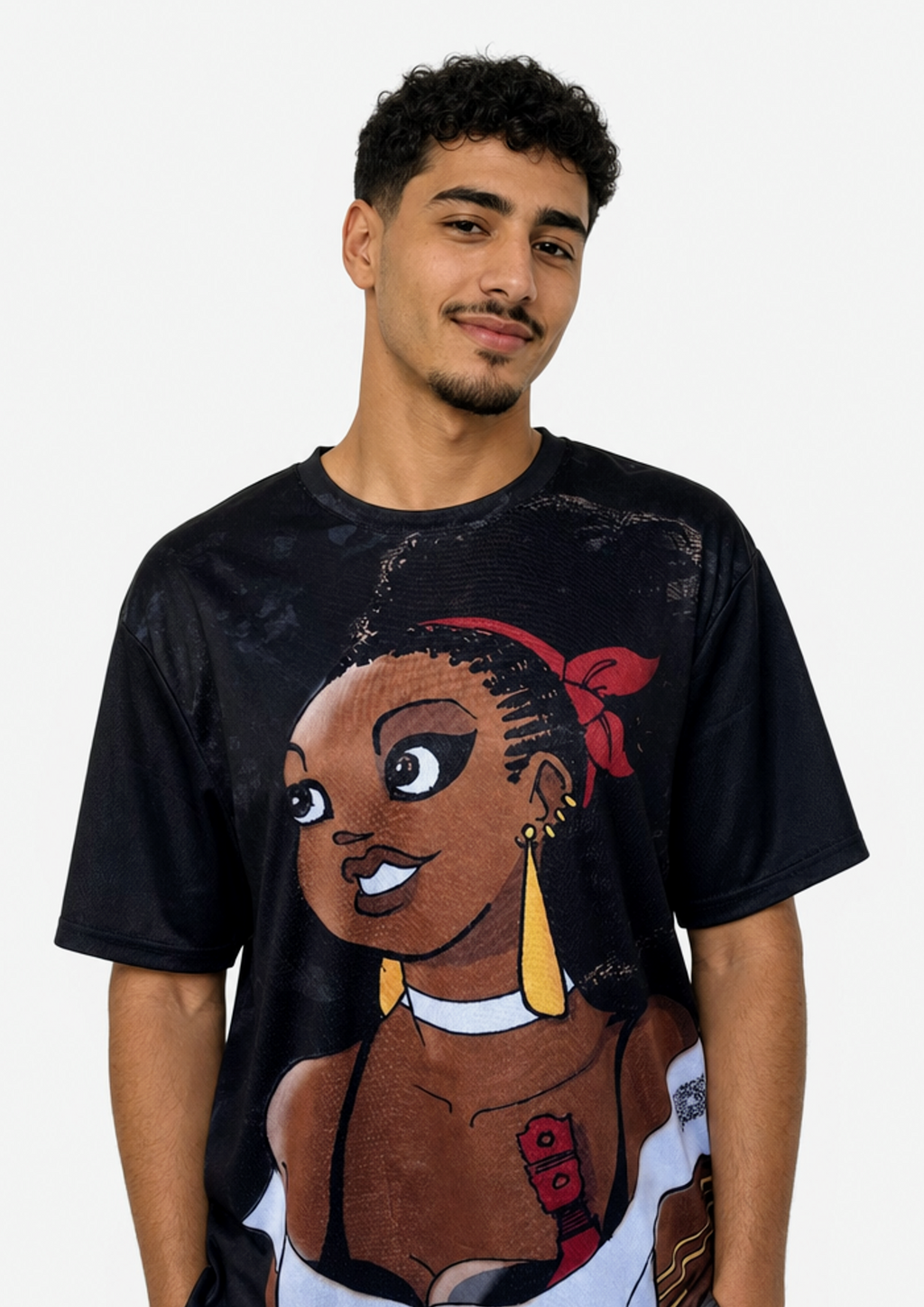 Chouchou noir 🦋 - T-shirt Babette Motuka, Unisexe, Manche Courte, Coupe Classique, Noir, S-XXL, Coupe Regular, Casual, Col Rond