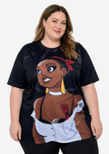 Chouchou noir 🦋 - T-shirt Babette Motuka, Unisexe, Manche Courte, Coupe Classique, Noir, S-XXL, Coupe Regular, Casual, Col Rond