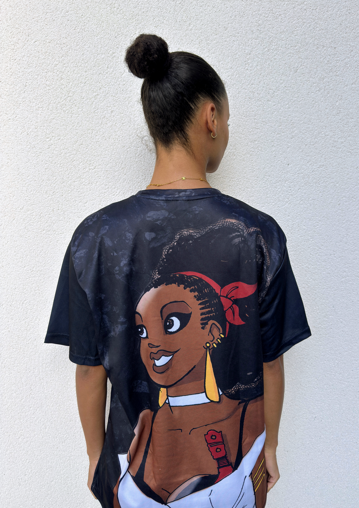 Chouchou noir 🦋 - T-shirt Babette Motuka, Unisexe, Manche Courte, Coupe Classique, Noir, S-XXL, Coupe Regular, Casual, Col Rond