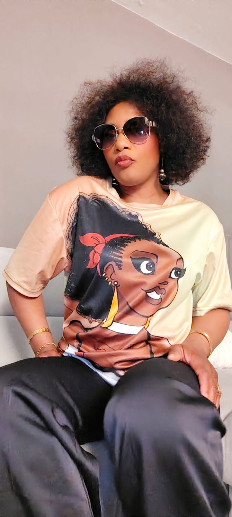 T-shirt Babette Motuka Chouchou 🦋, Unisexe, Manche Courte, Coupe Classique, Noir, S-XXL, Coupe Regular, Casual, Col Rond, 100% Polyester