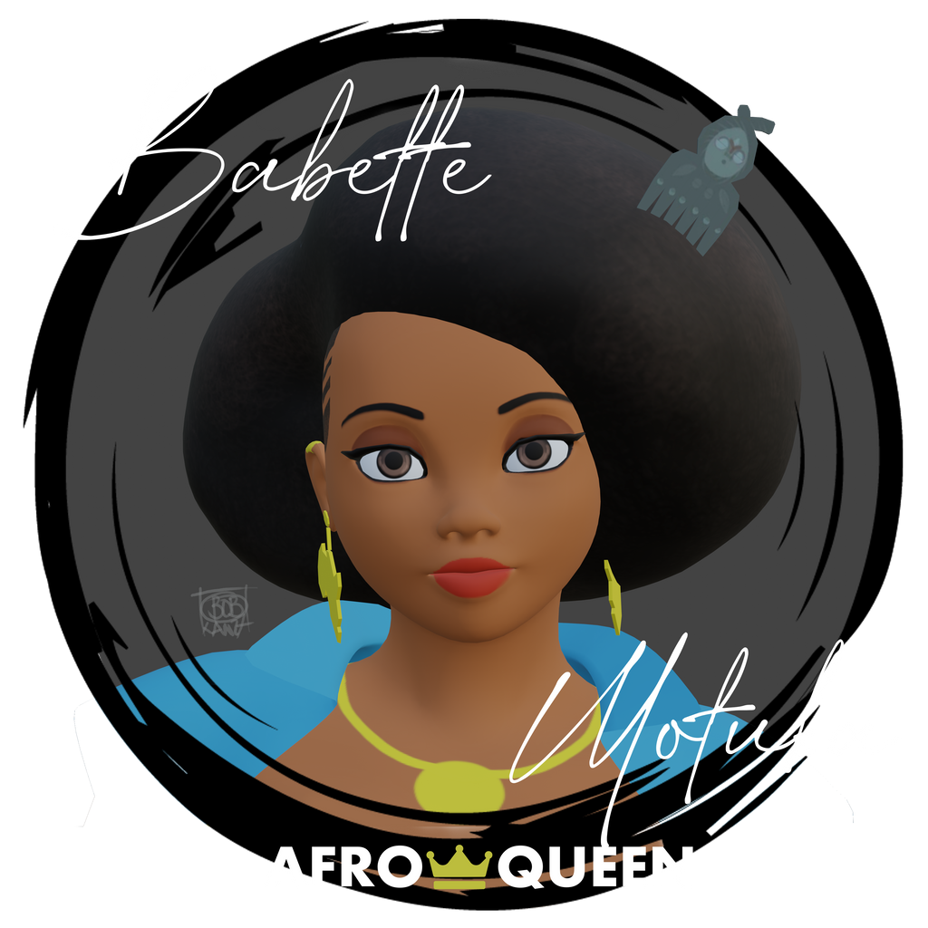 Sweat à Capuche Babette Motuka AfroQueen couleur Noir 👑, Mixte Homme Femme, Noir, Tailles S/M/L/XL/XXL